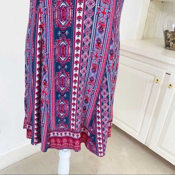 Patrons of Peace Patriotic Open Back Dress M NWT - Picture 6 of 7